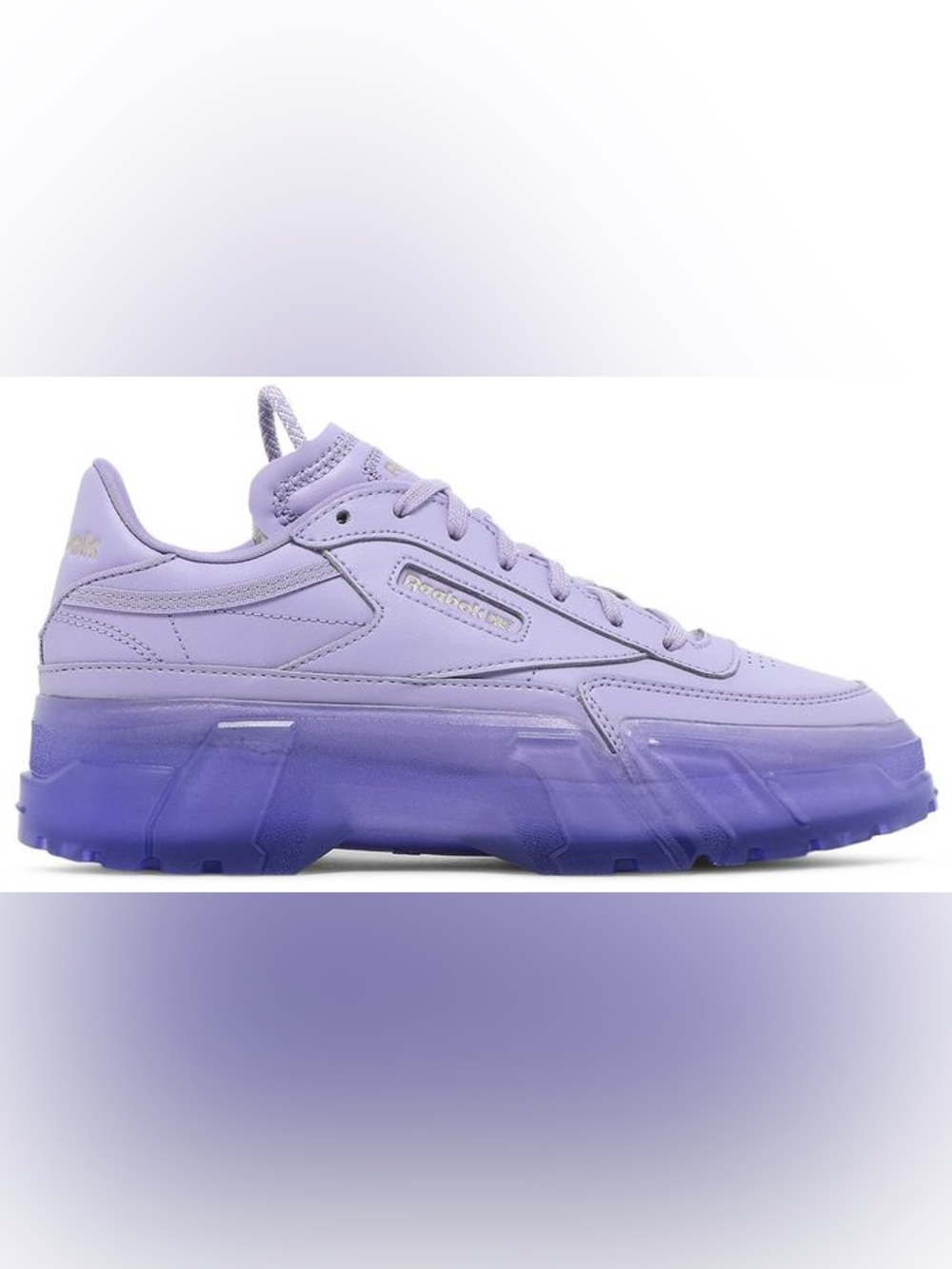 NWOT. Cardi B x Reebok Wmns Club C. Crisp Purple. Size 6.